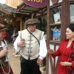 Visiting with RenFest attendees.